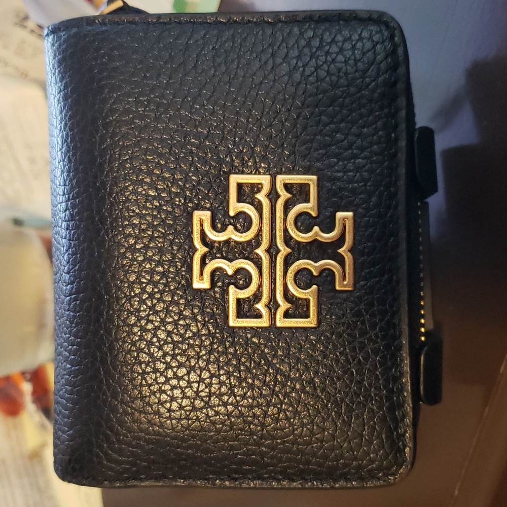 Preloved Tory Burch Britten Mini Wallet (BLACK)